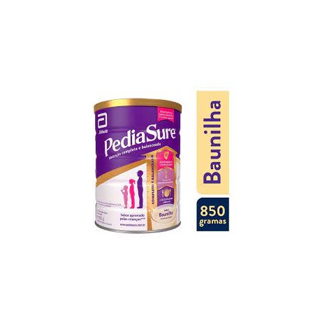 PEDIASURE LATA  850G SABOR BAUNILHA