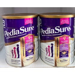 kit c/2 latas pediasure 850g cada sabor baunilha